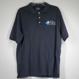 Resource Management Concepts Inc White Polo Shirt with Short Sleeves L